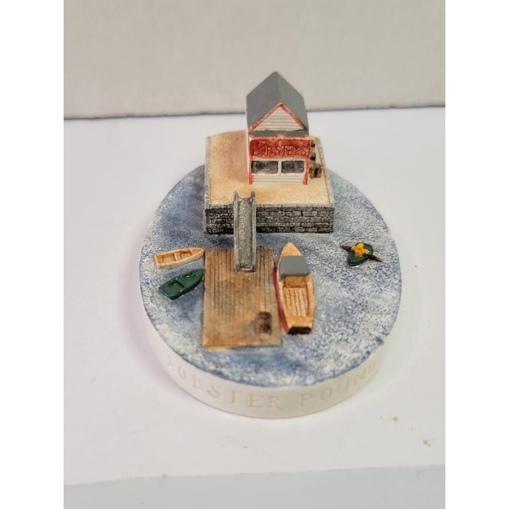 Sebastian Miniatures Lobster Pound Figurine 1985 PW Baston Jr Nautical Harbor